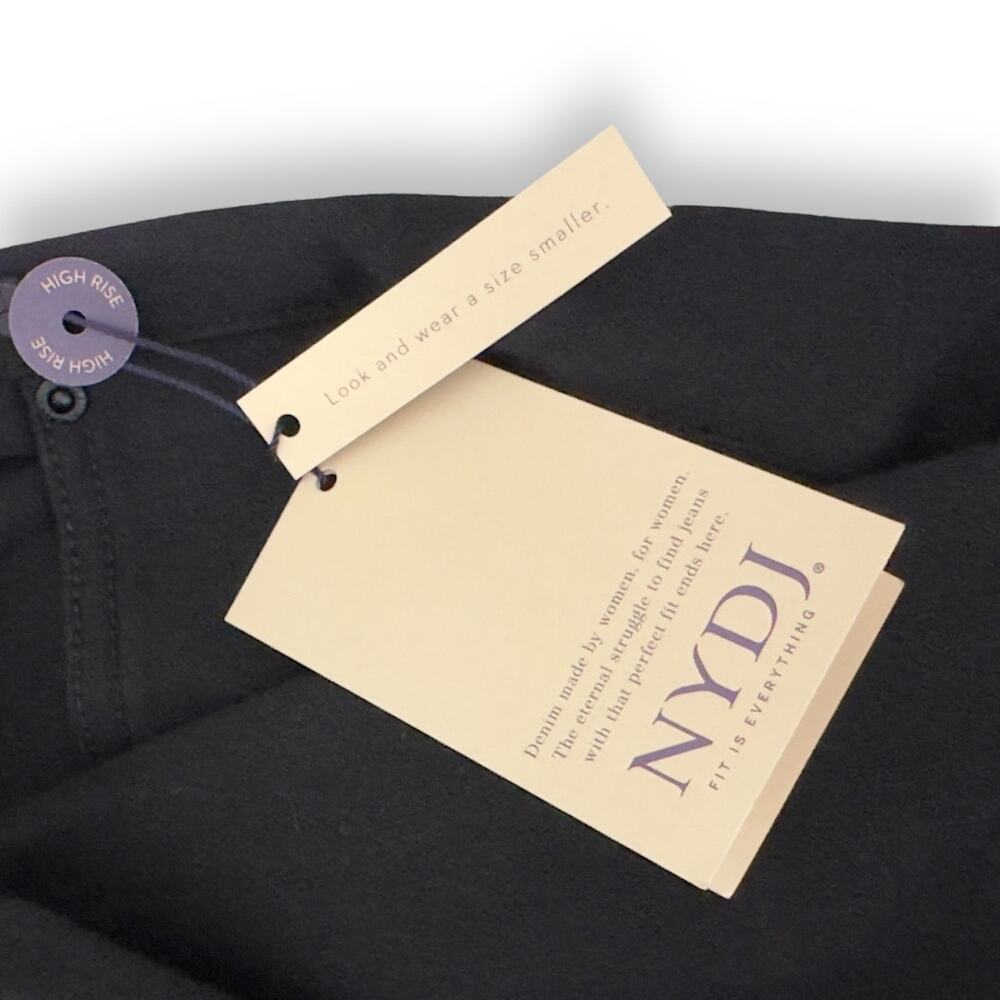 NYDJ NWT Women's Ellison High Rise Straight 31 Inseam Jeans Size 26W Black - Picture 9 of 13